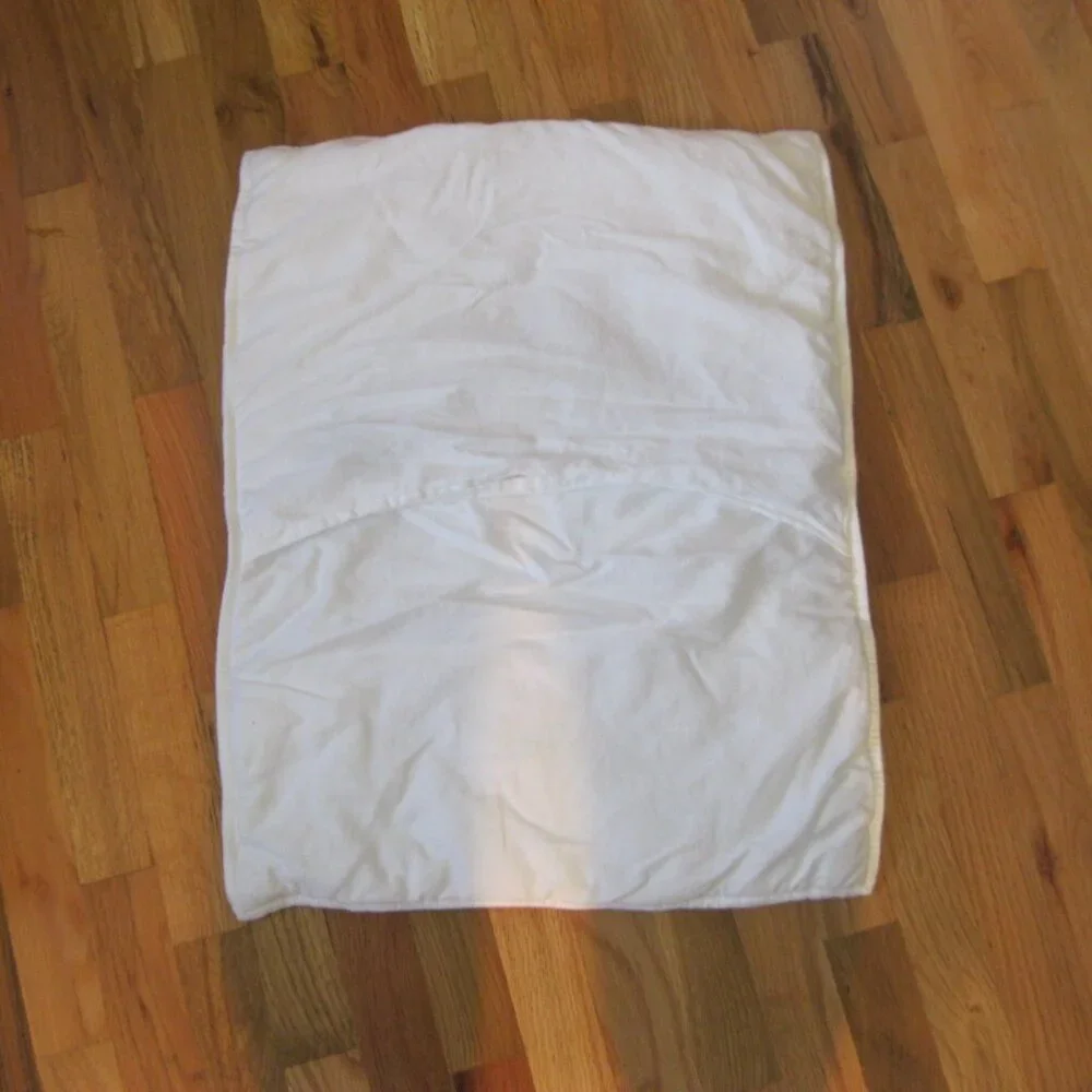 Pottery Barn White Cotton Tie Quilted Sham